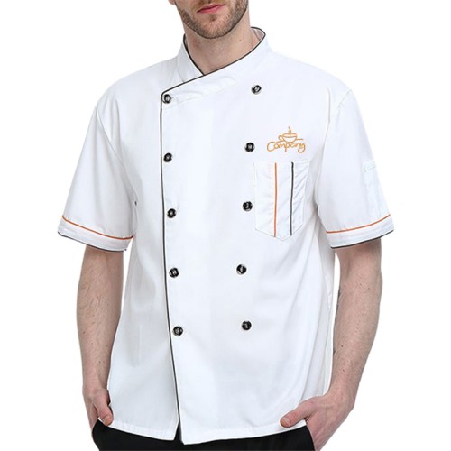 ActiveFit Half Sleeve White Chef Coat
